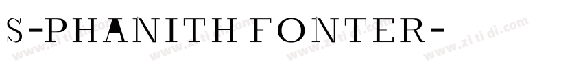 S-PHANITH FONTER字体转换